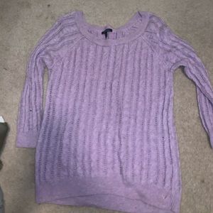 American Eagle purple sweater